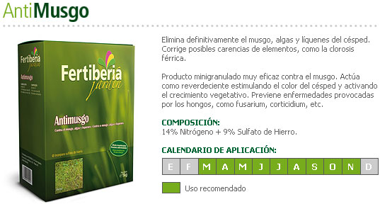 Abono Antimusgo para Césped – Fertiberia