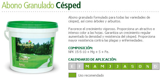 Abono Granulado Césped – Fertiberia Abono Granulado Césped - Fertiberia