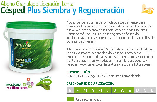 Abono Granulado Liberacion Lenta Plus Césped – Fertiberia Abono Granulado Liberacion Lenta Plus Césped - Fertiberia