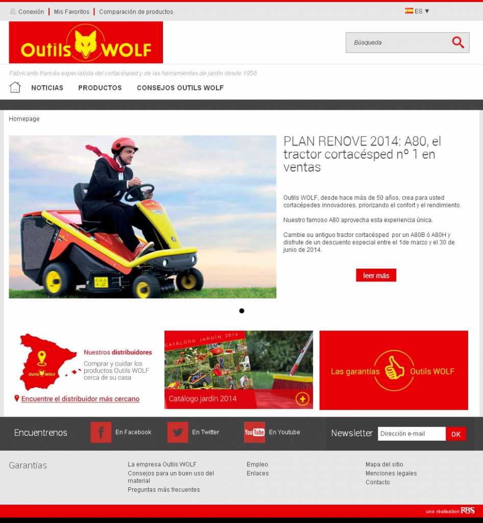Outils WOLF. Nueva web